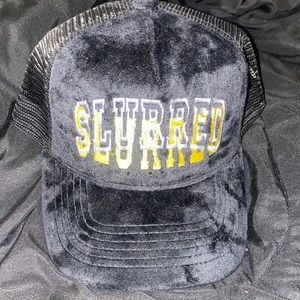 Slurred trucker hat